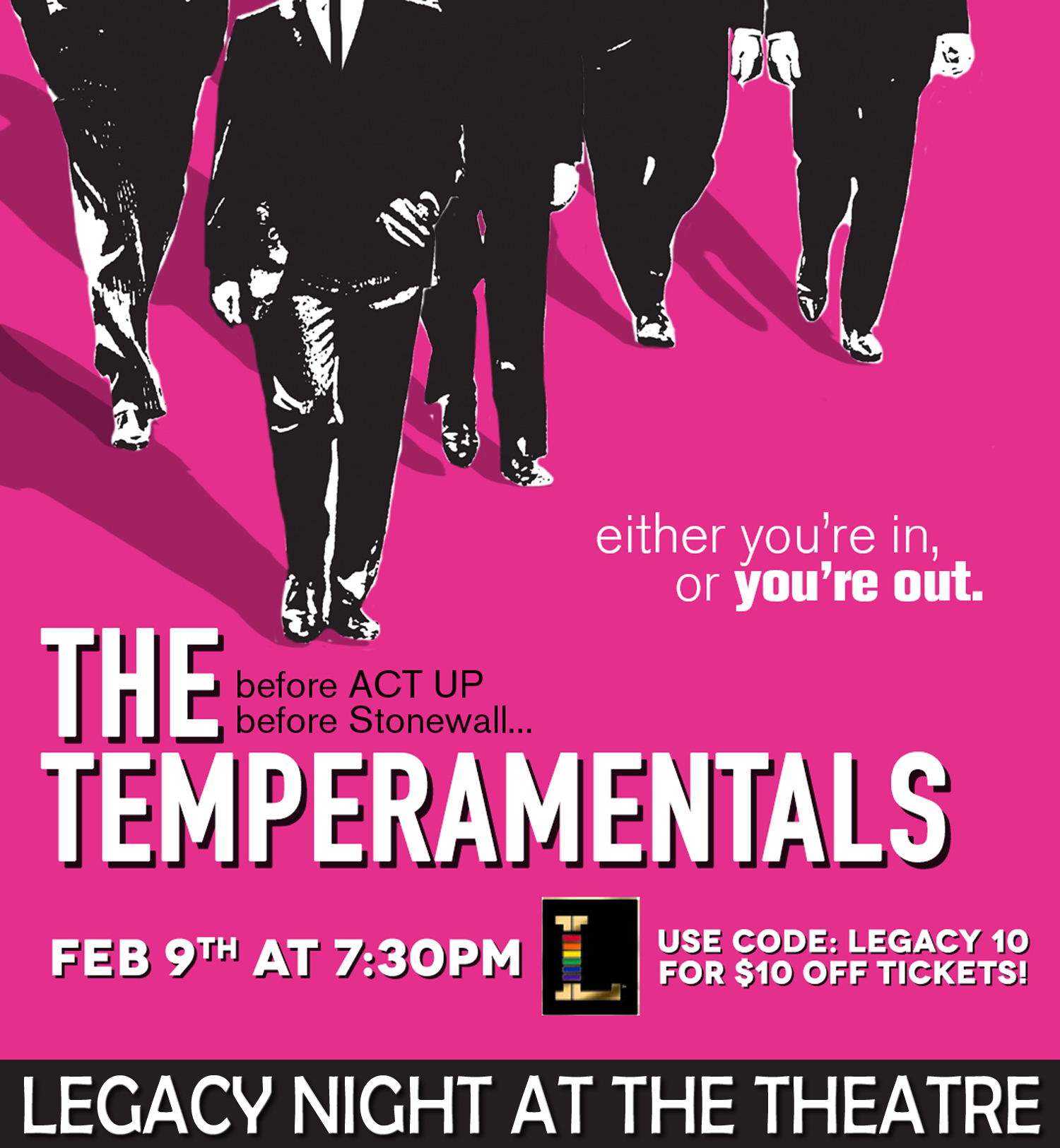 LEGACY PROJECT PRESENTS Evening at the Theater The Temperamentals 2017